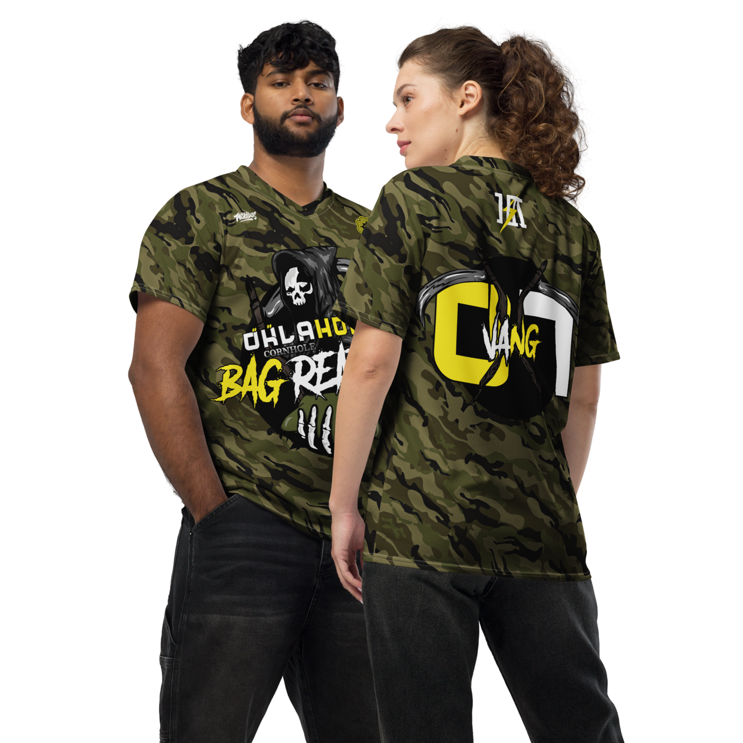Bag Reaper Cornhole Sports Jersey &quot;Vang #07&quot; (Camo Edition)