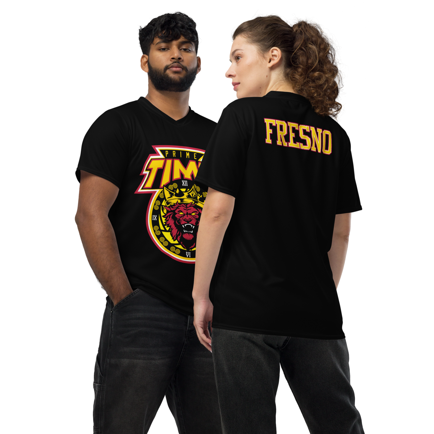 Prime Time Volleyball Sports Jersey &quot;FRESNO&quot; (Black Edition)