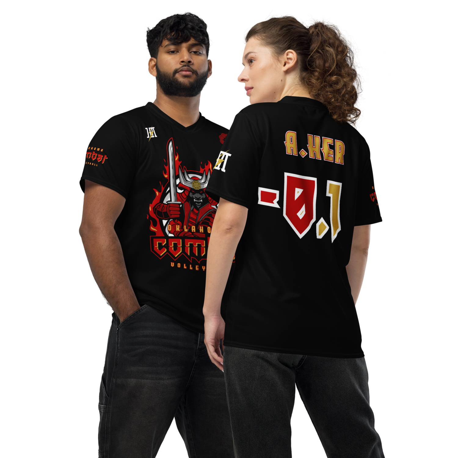 Combat Volleyball Sports Jersey &quot;J.HER #-0.1&quot; (BRED Edition)