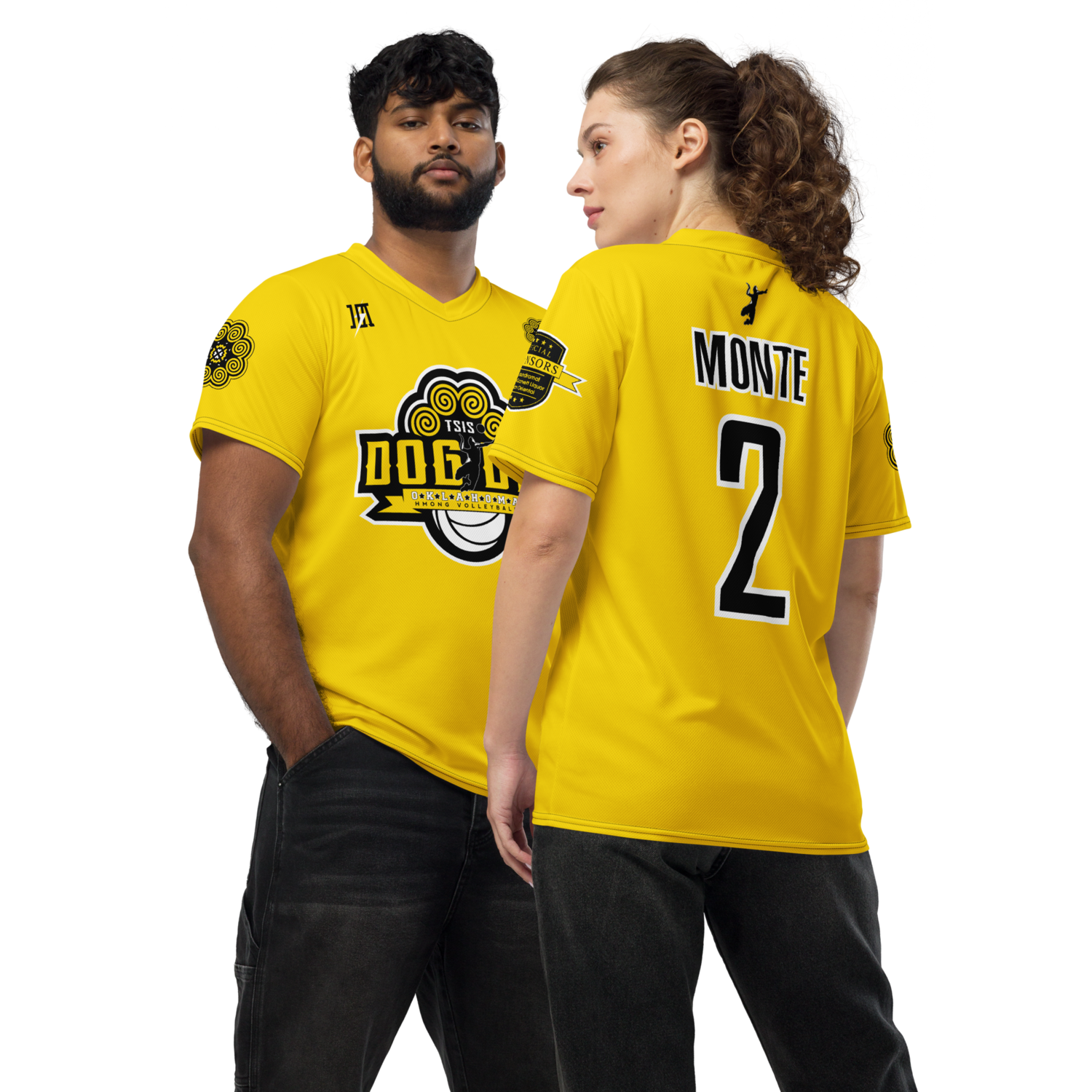 Tsis Dog Dig Sports Jersey &quot;MONTE #2&quot; (Gold Edition)