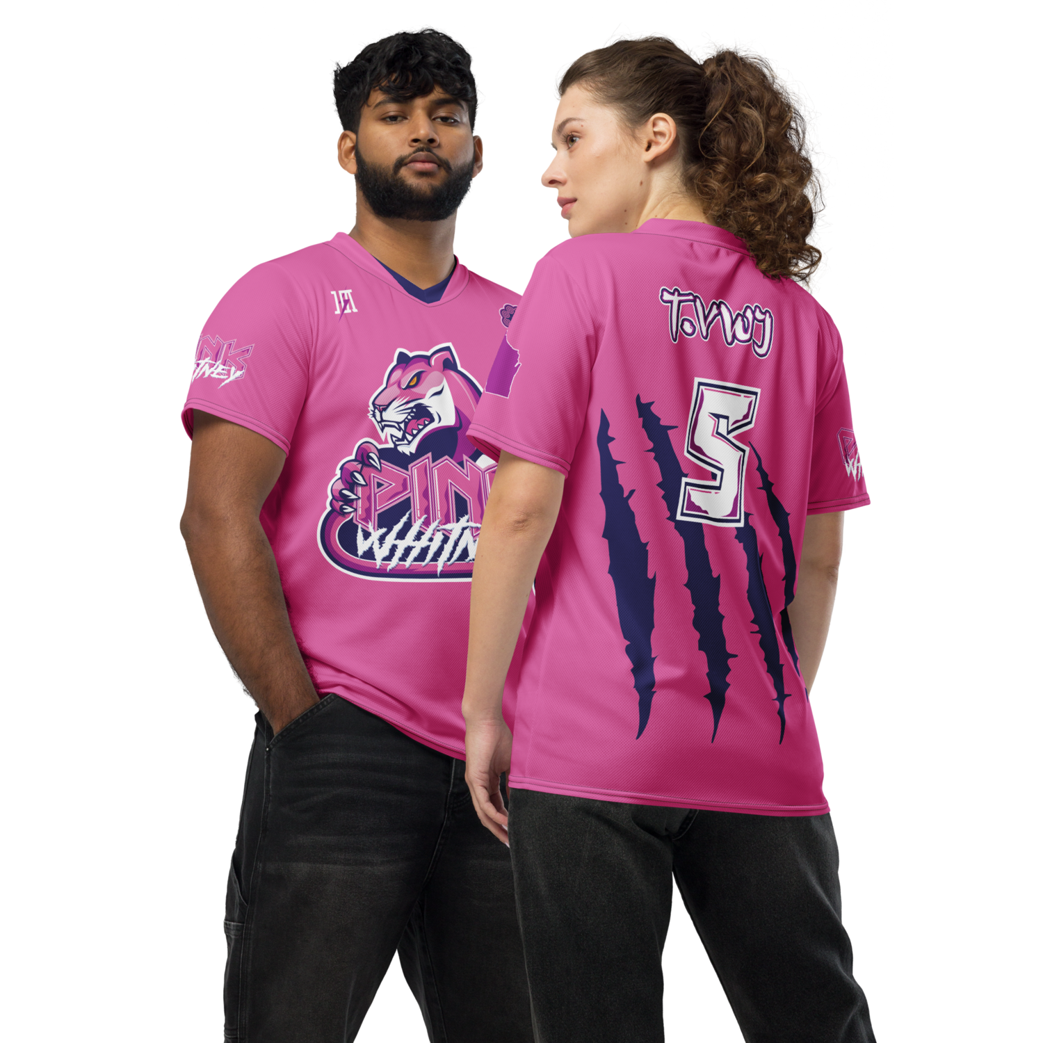 Pink Whitney Sports Jersey &quot;T.VWJ #5&quot; (Pink Wiscon Edition)