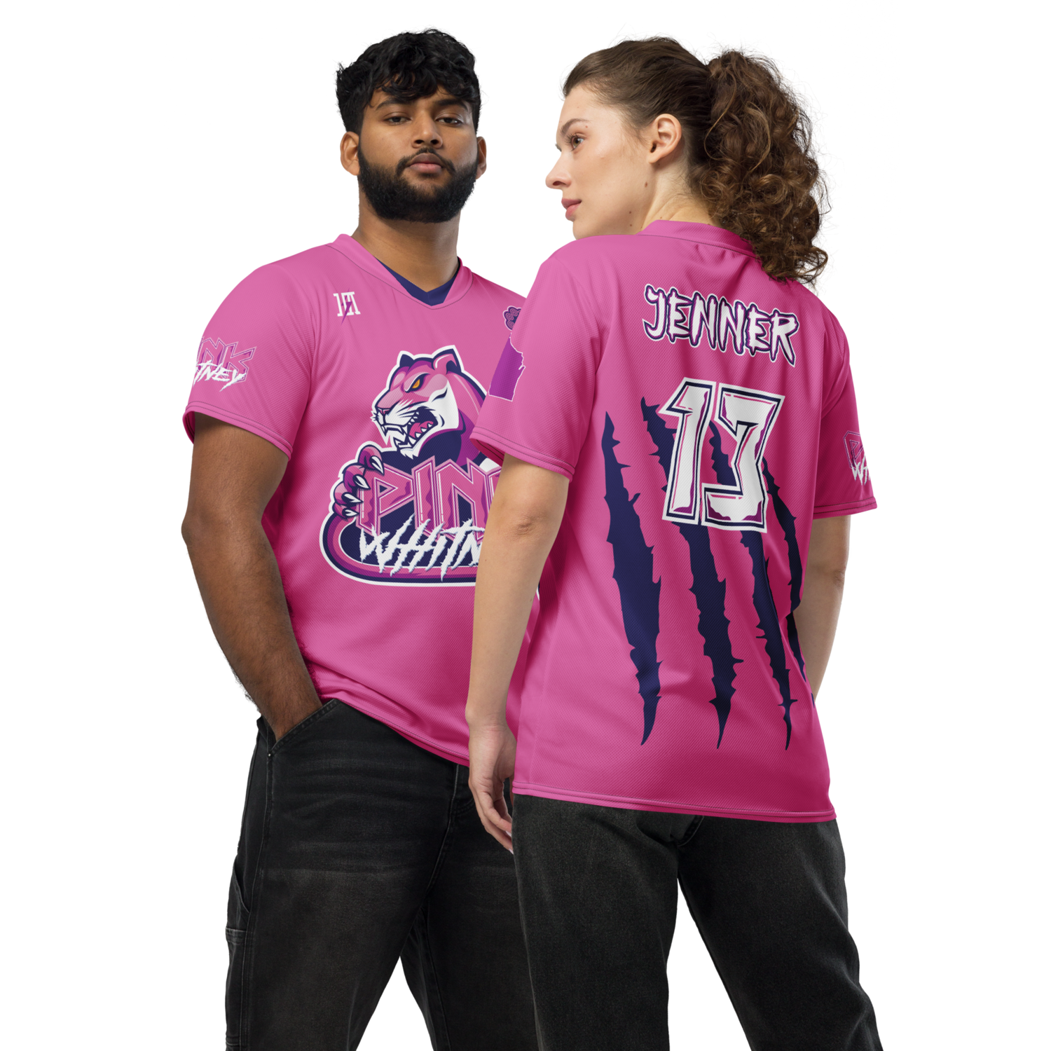 Pink Whitney Sports Jersey &quot;JENNER #13&quot; (Pink Wiscon Edition)