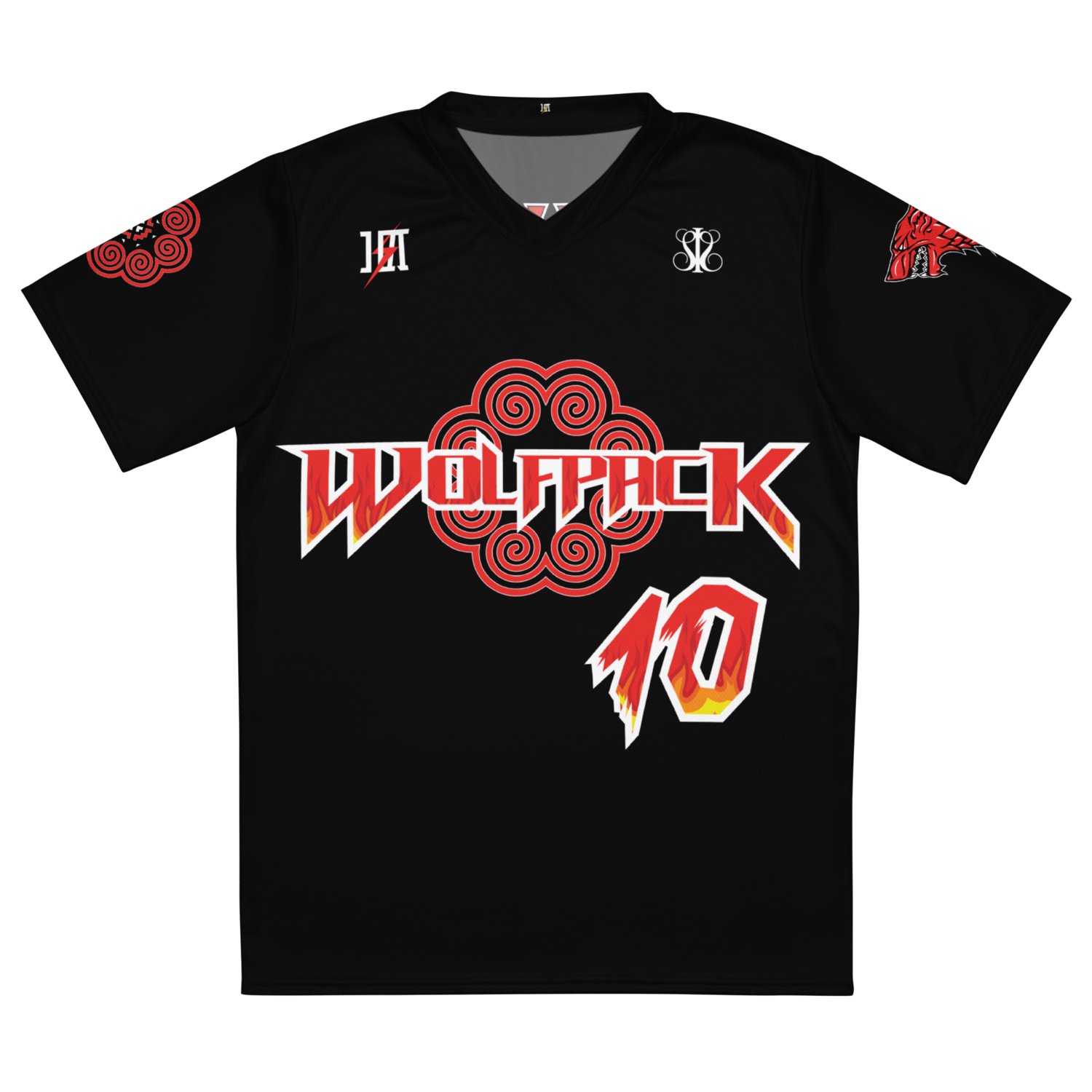 Wolfpack Cornhole Sports Jersey &quot;HAWJ #10&quot; (Black X Edition)