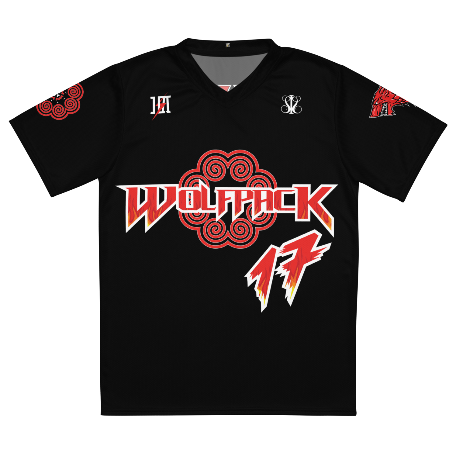 Wolfpack Cornhole Sports Jersey &quot;LIAM #17&quot; (Black X Edition)