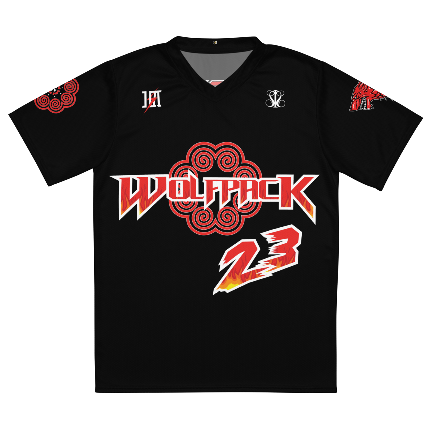 Wolfpack Cornhole Sports Jersey &quot;XIONG #23&quot; (Black X Edition)
