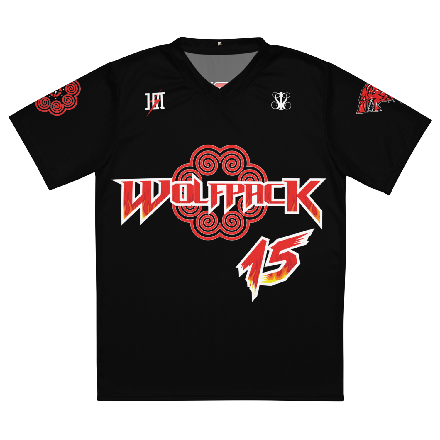 Wolfpack Cornhole Sports Jersey &quot;XIONG #15&quot; (Black X Edition)