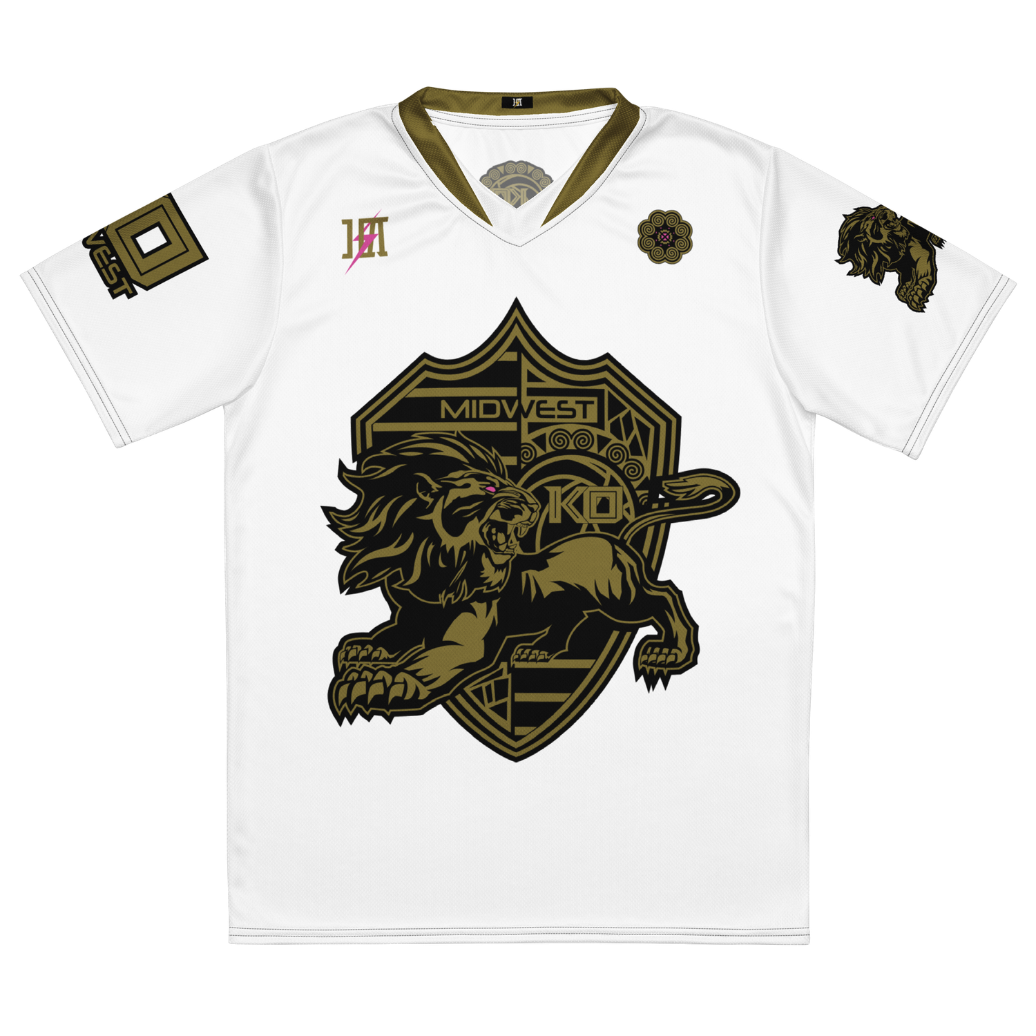 KO Volleyball Sports Jersey &quot;KURTIS #11&quot; (WHITE GOLD Edition)