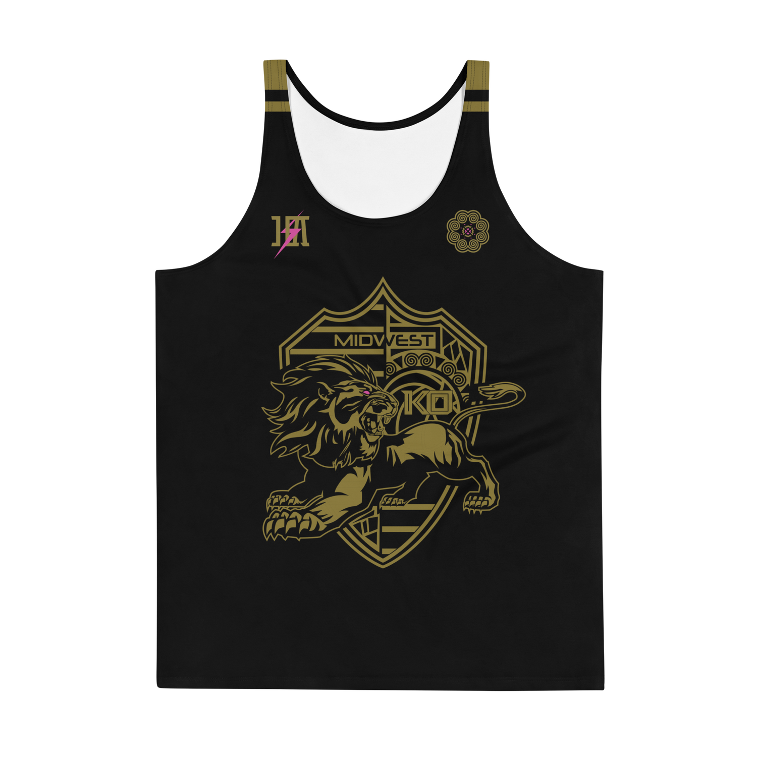 KO Volleyball Sports Tank Top &quot;KURTIS #11&quot; (BLK GOLD Edition)