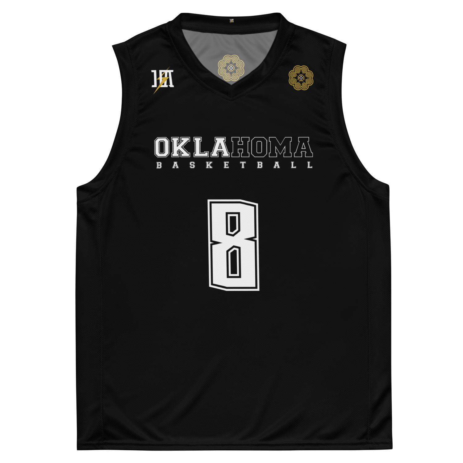 Oklahoma Basketball Jersey &quot;VANG #8&quot; (Black Edition)