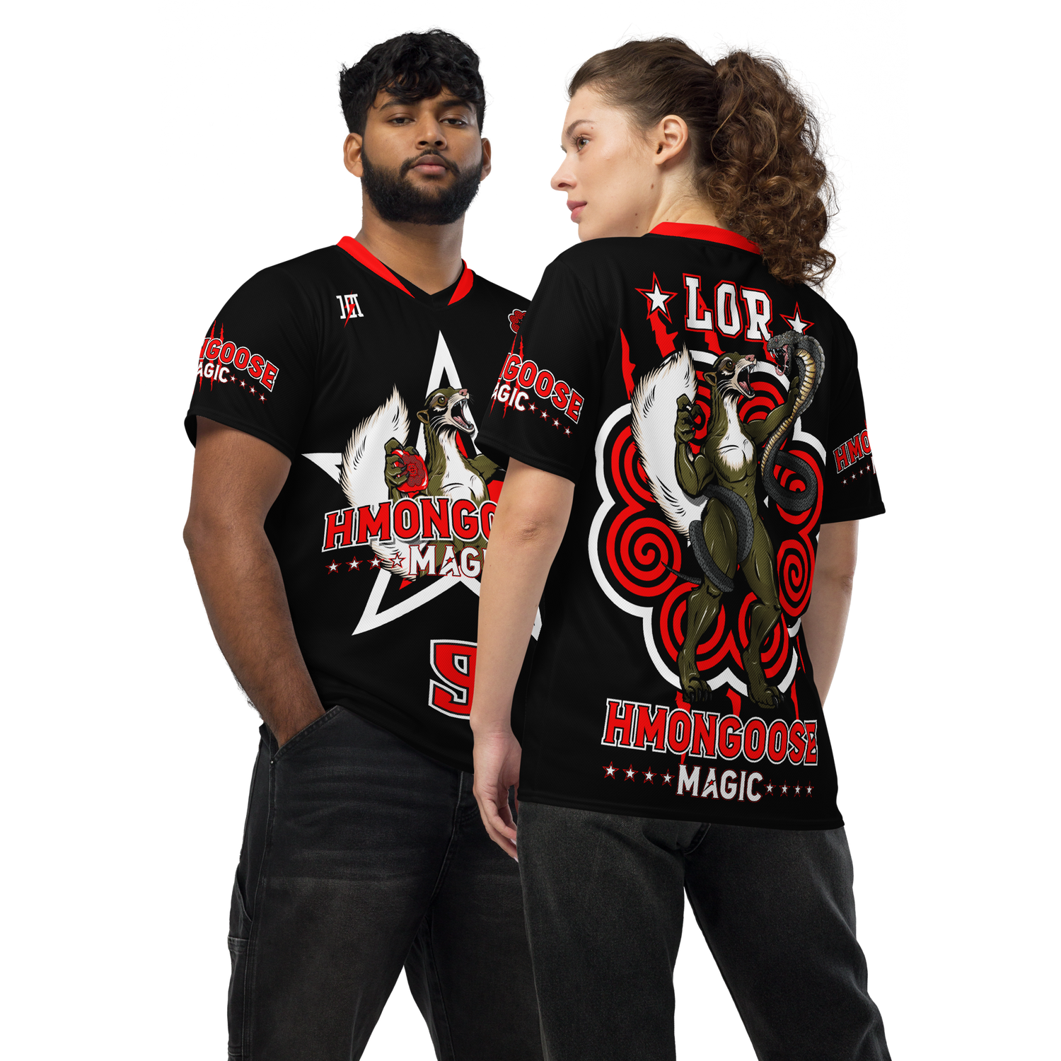 Hmongoose Magic Cornhole Sports Jersey &quot;LOR #9&quot; (BRED Edition)
