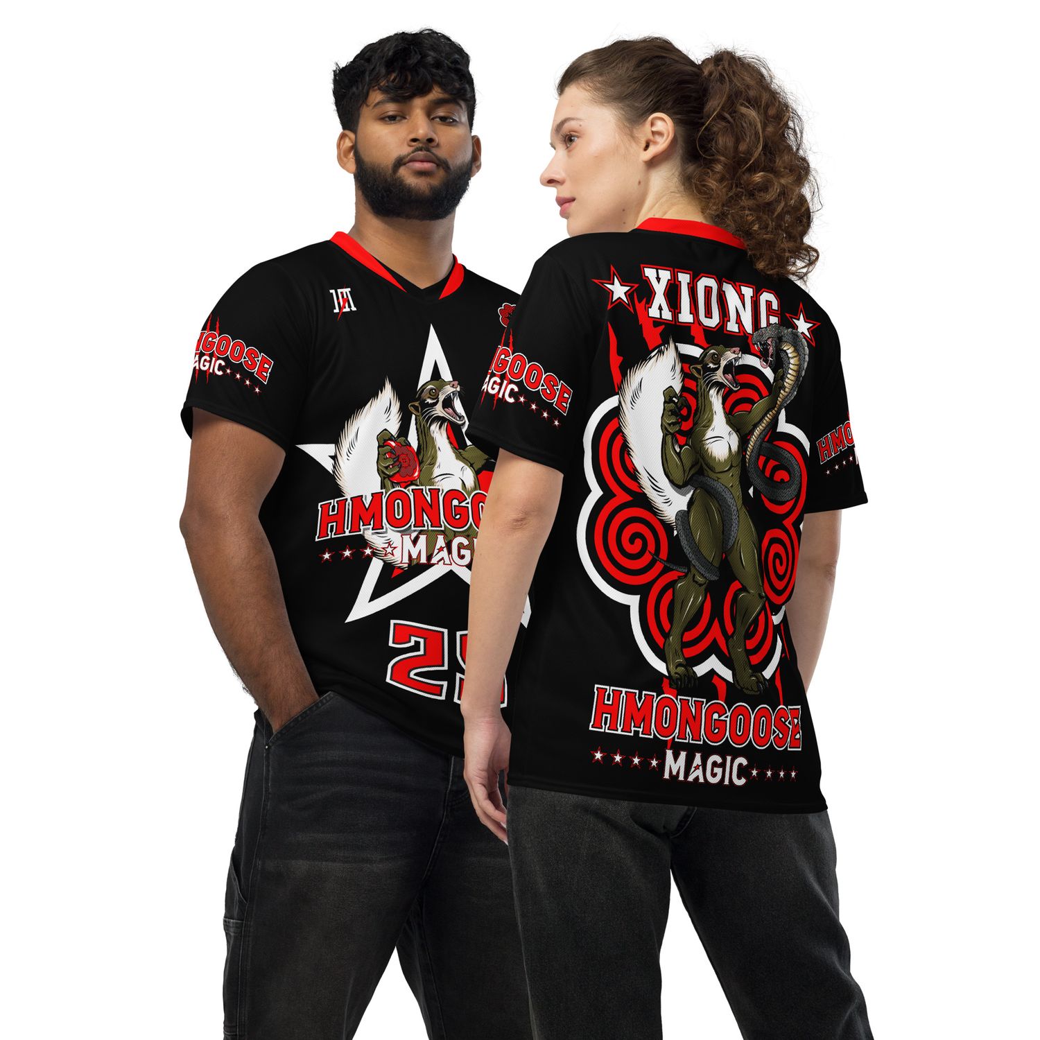 HMONGOOSE Cornhole Sports Jersey &quot;XIONG #29&quot; (BRED Edition)