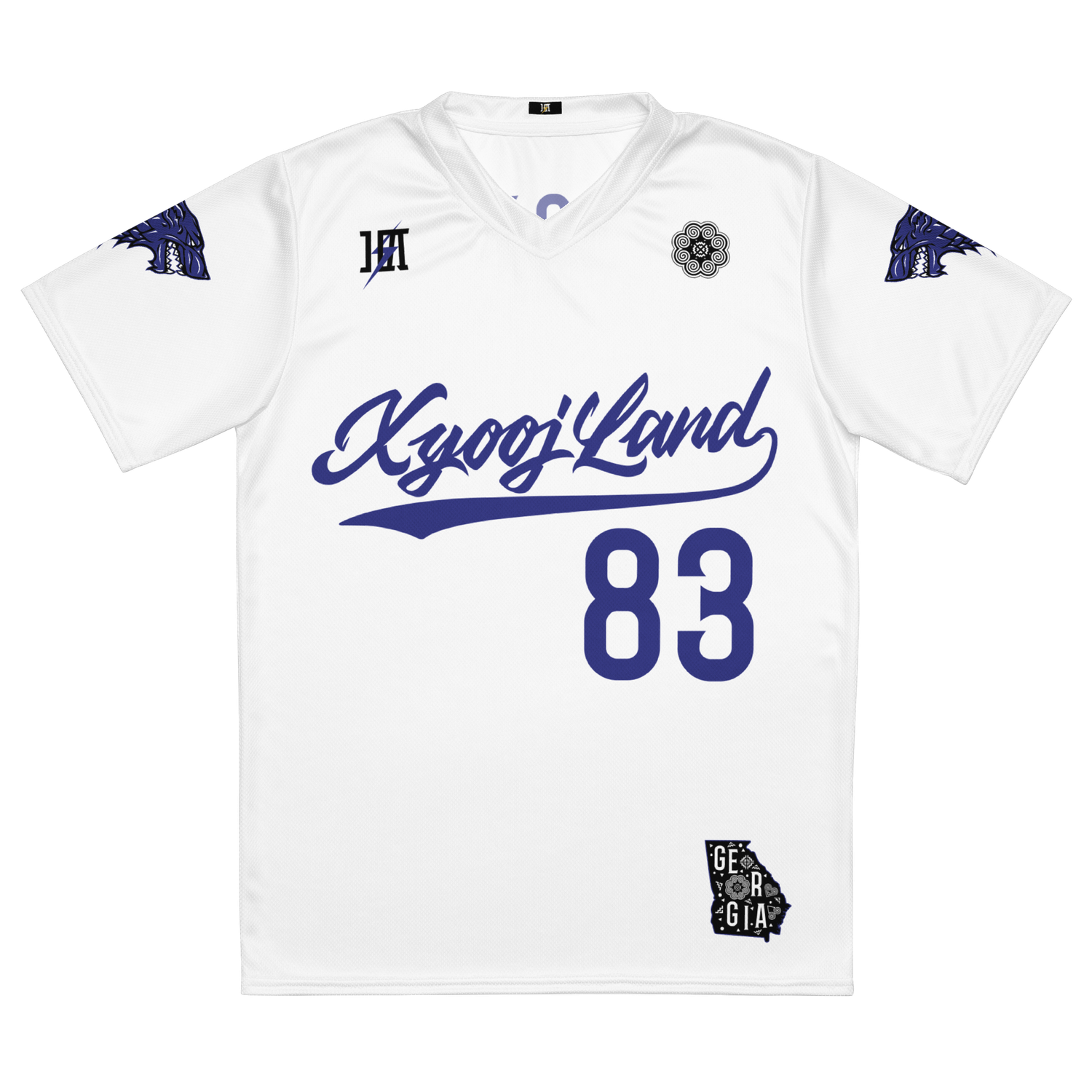 Xyooj Land Sports Jersey &quot;XIONG #83&quot; (WHITE/BLUE) Edition