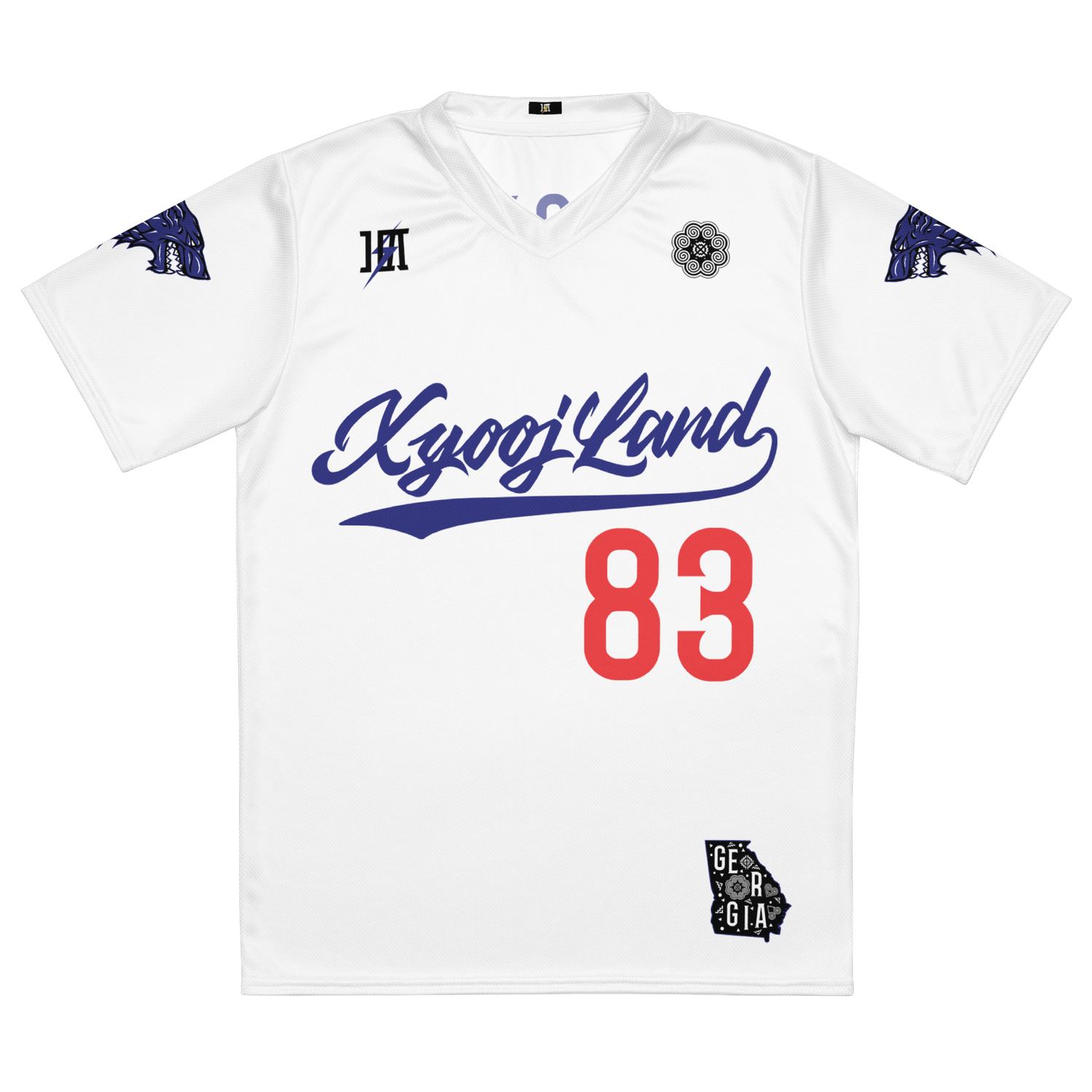 Xyooj Land Sports Jersey &quot;XIONG #83&quot; (WHITE/RED) Edition