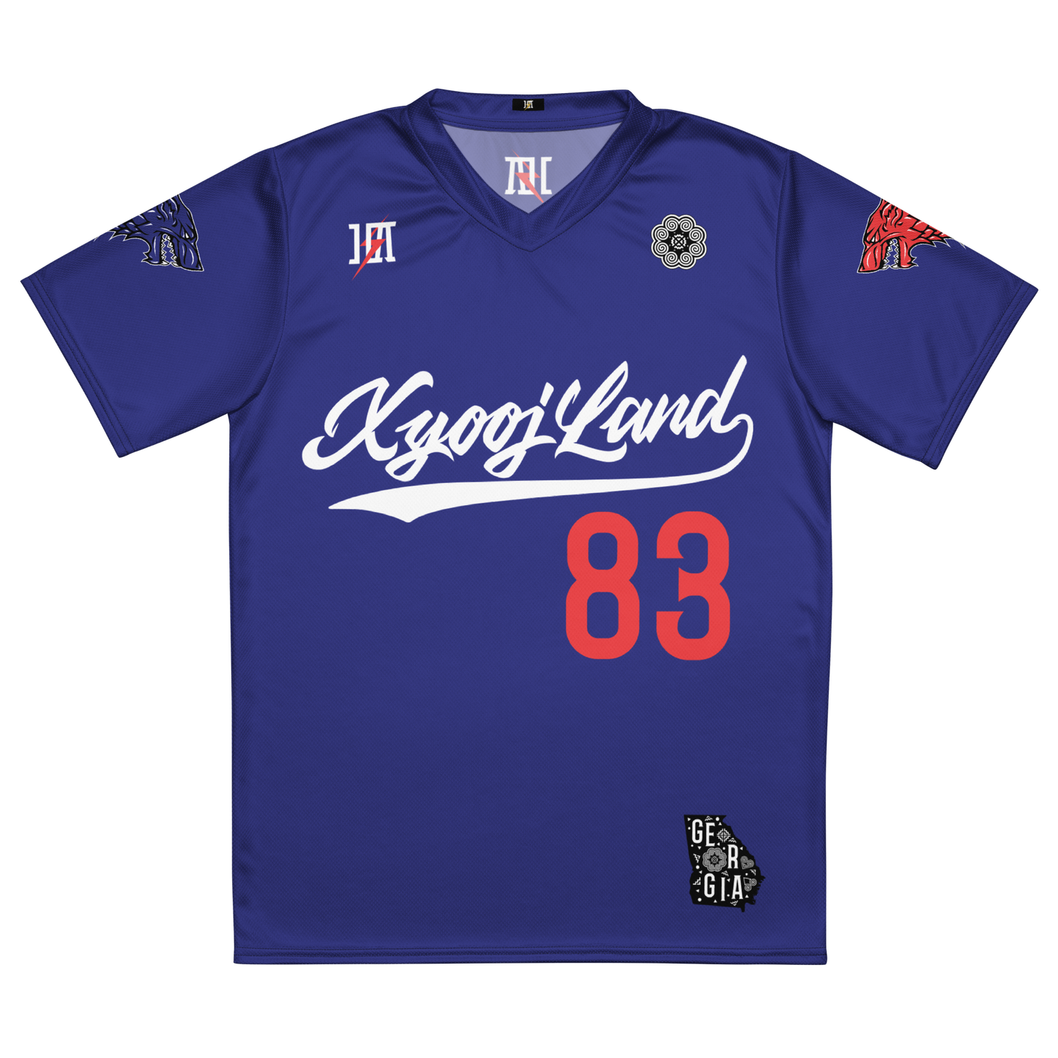 Xyooj Land Sports Jersey &quot;XIONG #83&quot; (BLUE/RED/WHITE) Edition