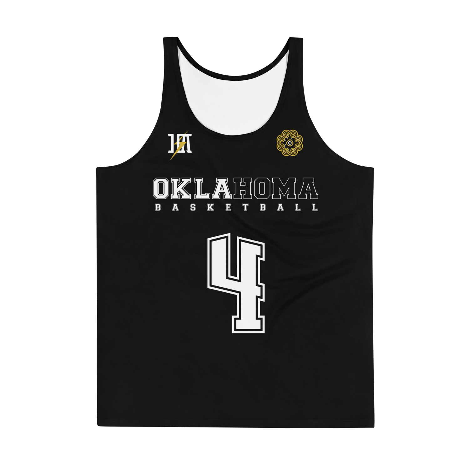 OKC Basketball Sports Tank Top &quot;B.THAO #4&quot; (BLK Edition)