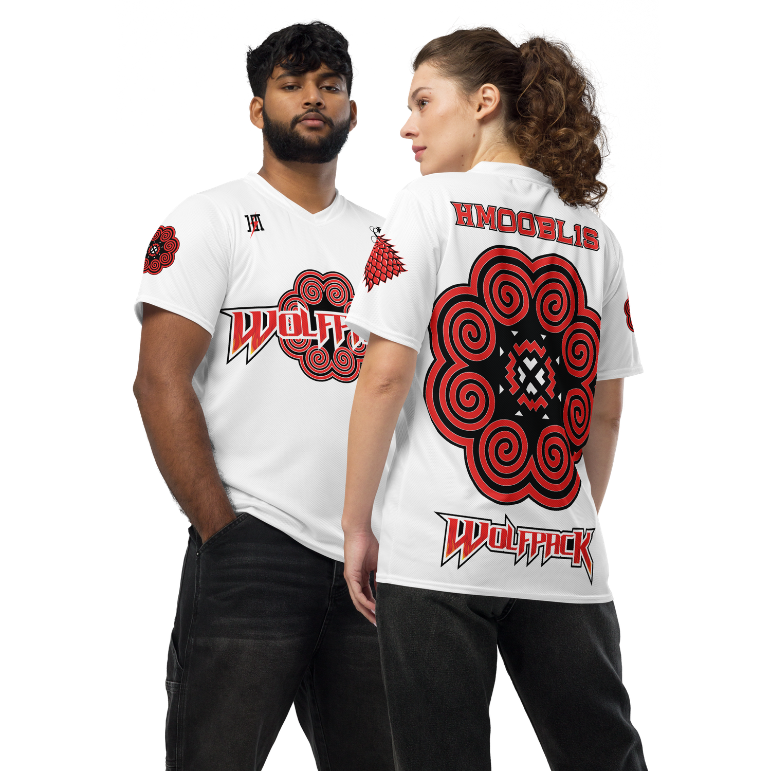 WOLFPACK Sports Jersey &quot;HMOOBL1S&quot; (BLANCA Edition)