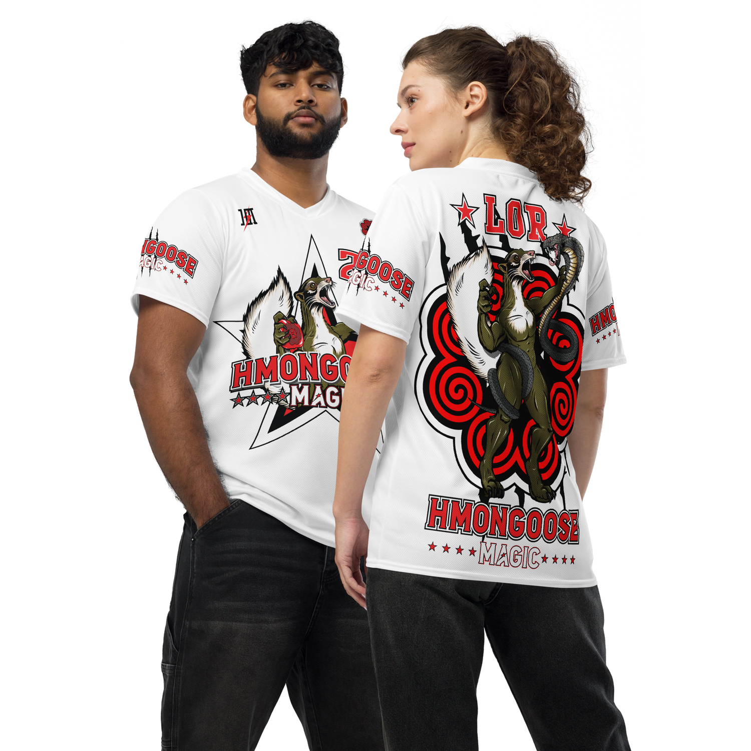 HMONGOOSE Cornhole Sports Jersey &quot;LOR #21&quot; (White Edition)