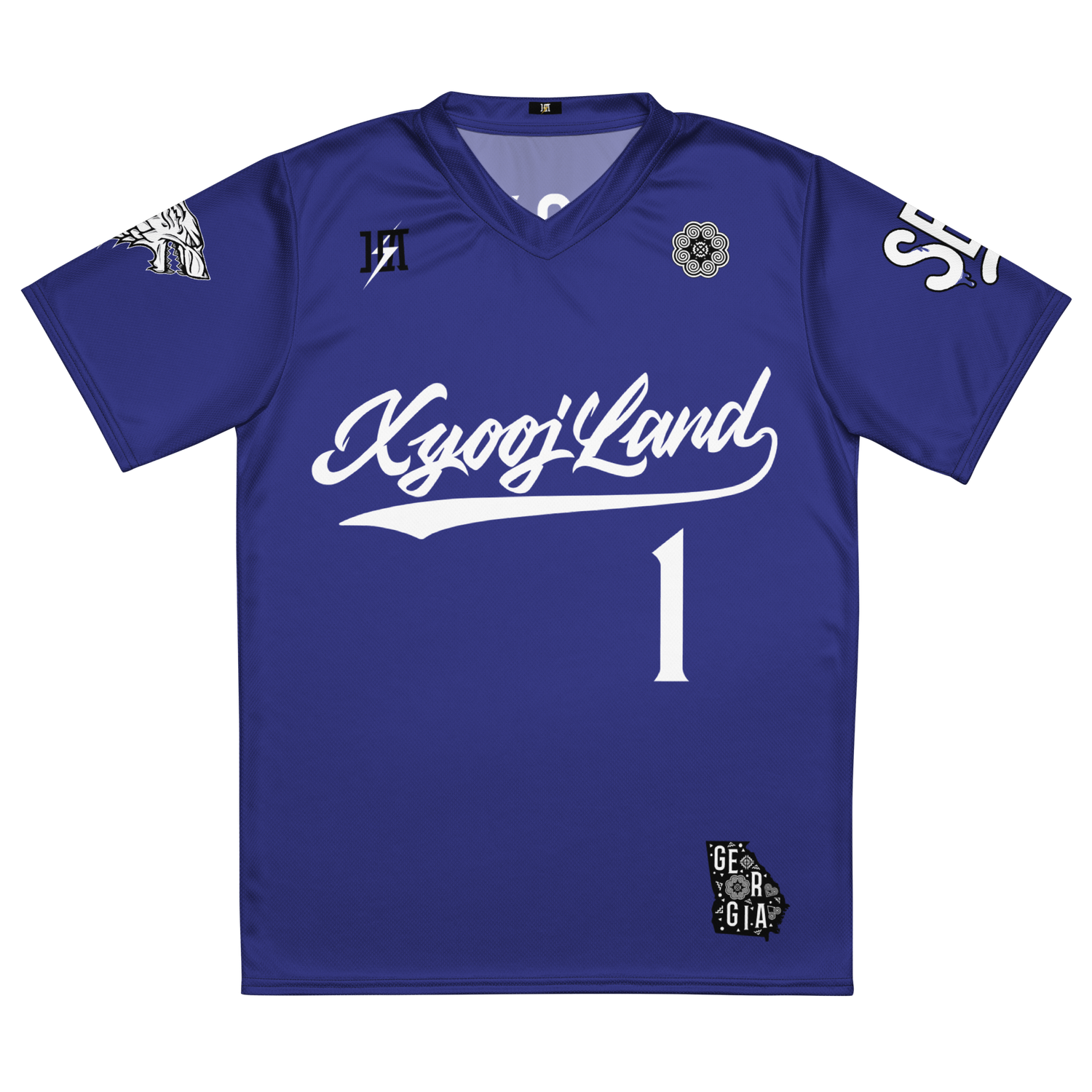 Xyooj Land Sports Jersey "XIONG #1" (BLUE/WHITE) Edition