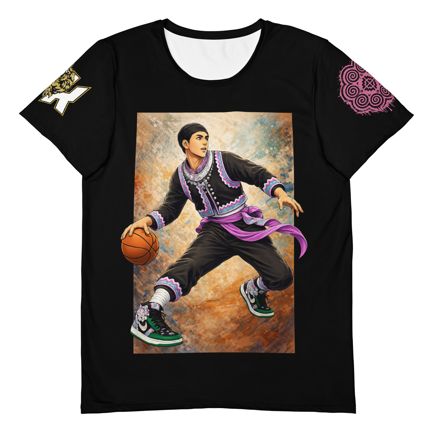 Hmong Hoopers Cross Over Men's Dri-fit Tee BLK Edition