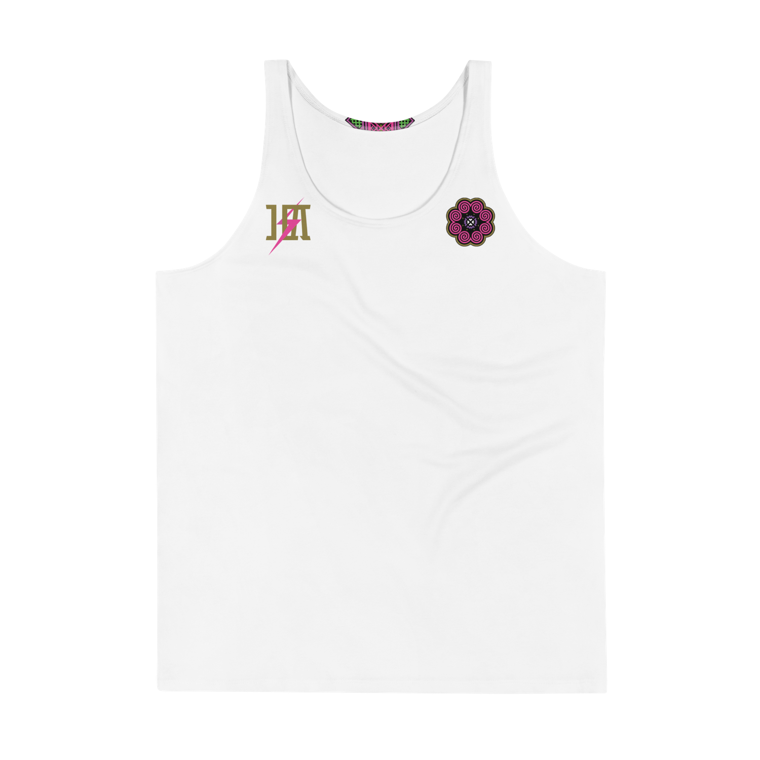 DV Men's Dragon Running Athletic Tank WHT