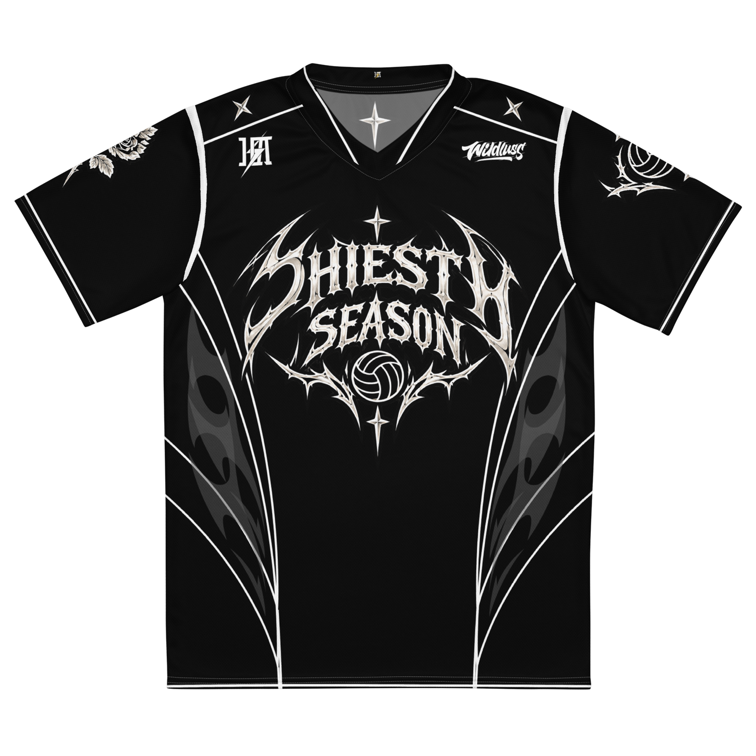 SHIESTY SEASON Hmong Volleyball Sports Jersey "LAO #3" (BLK/SIILVER Edition)