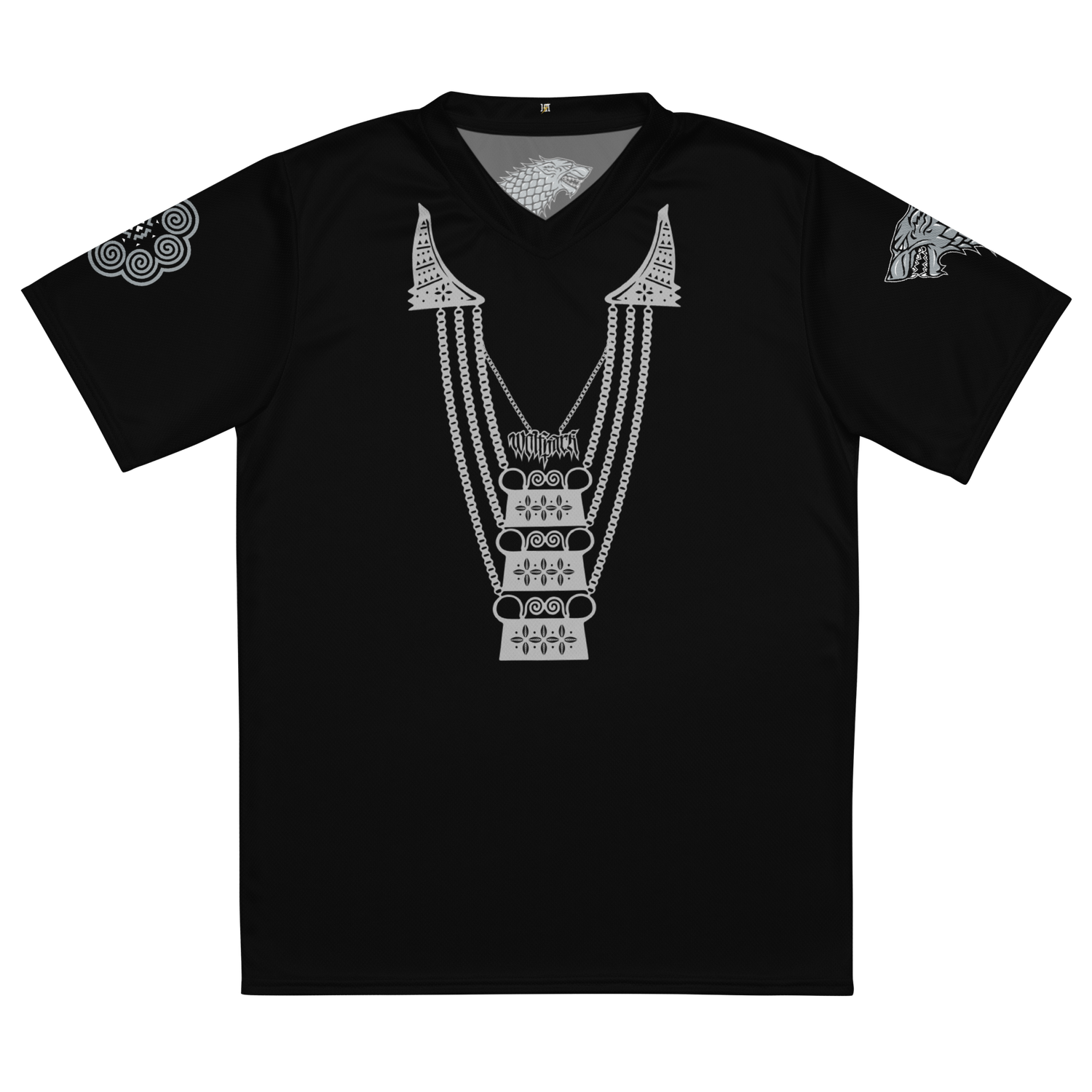 Wolf Pack Cornhole Sports Jersey "LEO" (Black &amp; Silver Edition)