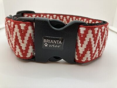 Woven Collar, Colour: Red Woven