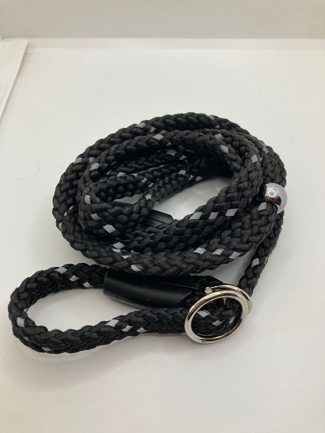 Flat Flexible Head Collar & Lead, Head Collar: Black