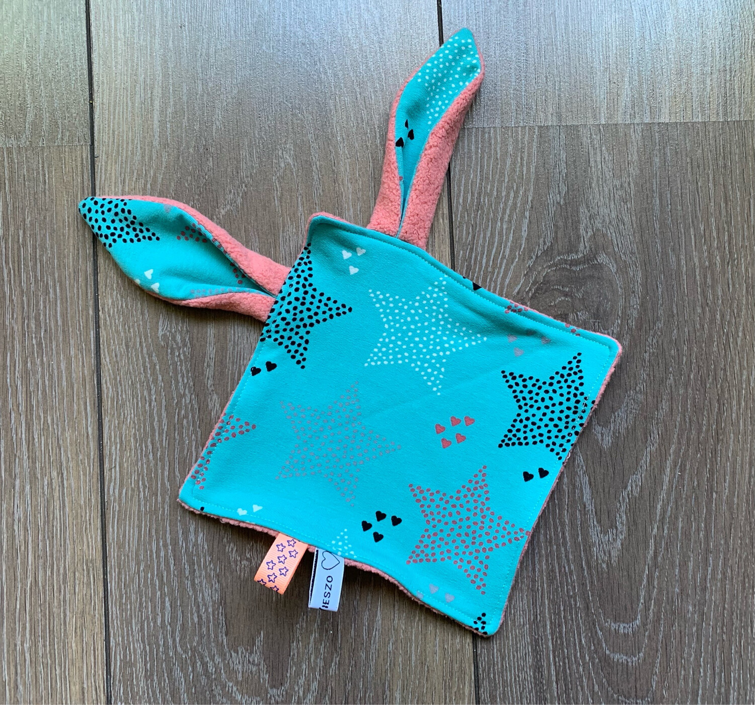 Konijnen Knuffeldoekje Aqua Ster