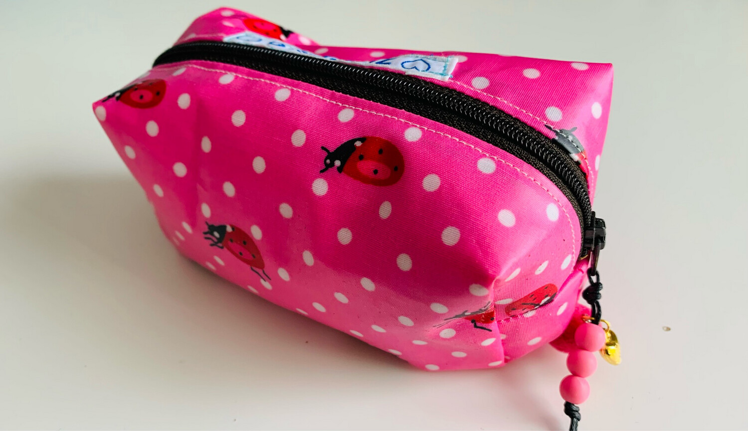 Pennenetui Klein Lieveheersbeestje Roze