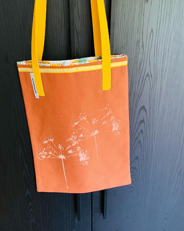 Tas Zeefdruk Bloem