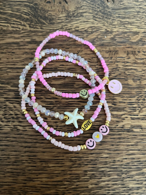 Armbandjes Set Roze????