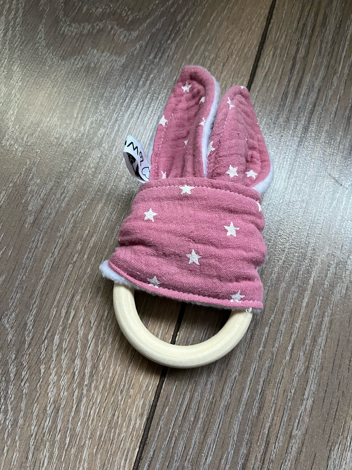 Konijnen oortje Roze Ster