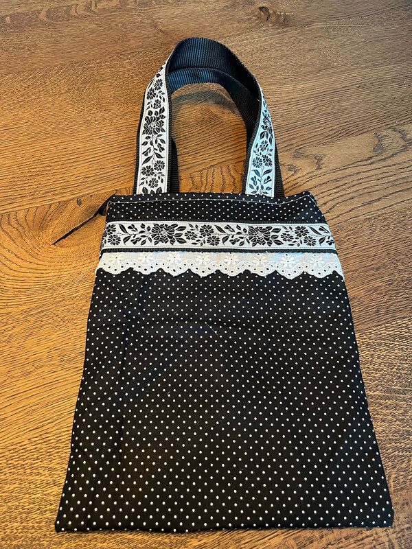 Kindertasje Zwart/ Wit Kindertasje Zwart/ Wit