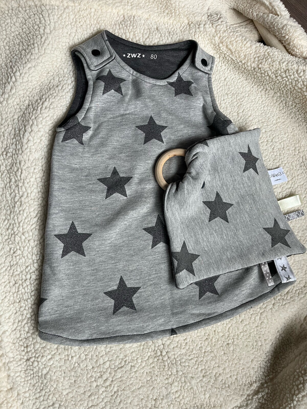 Meisjesset Ster ⭐️ Overgooier Mt 80 & Knuffeldoekje