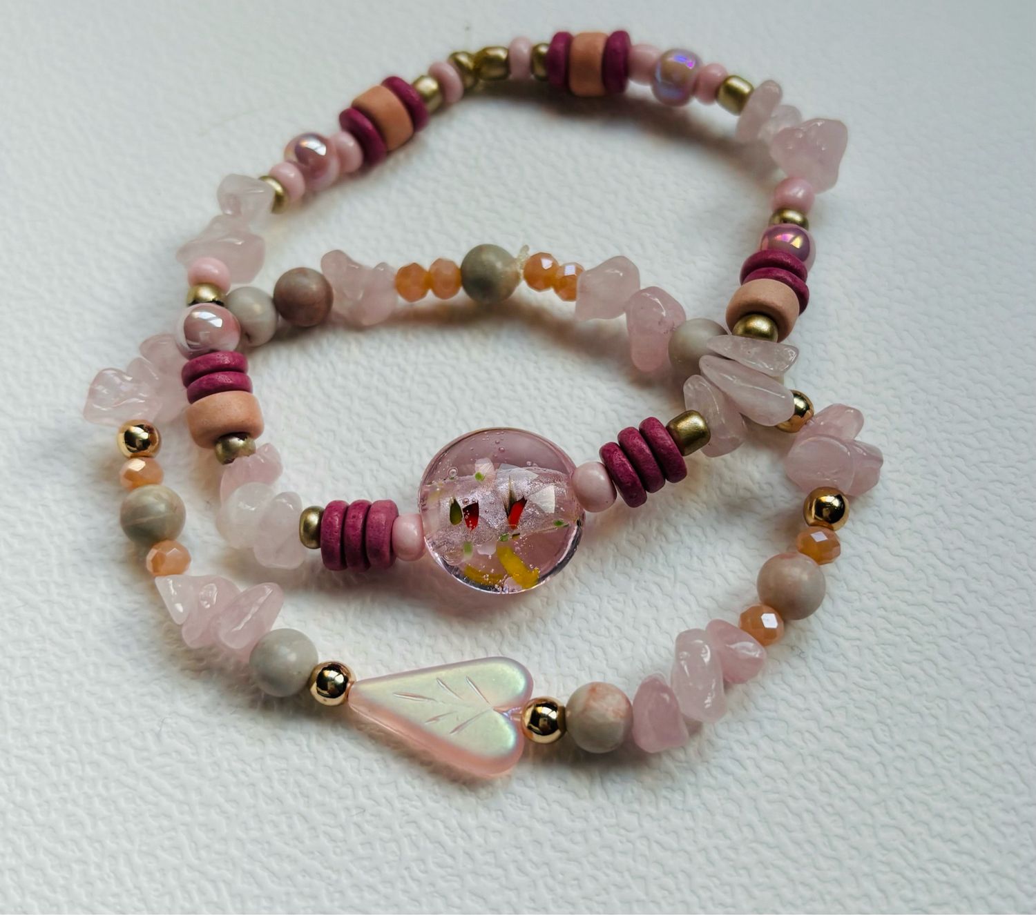armband set roze ?