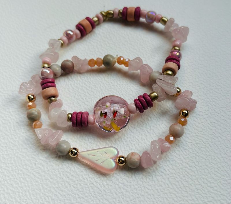 armband set roze ?