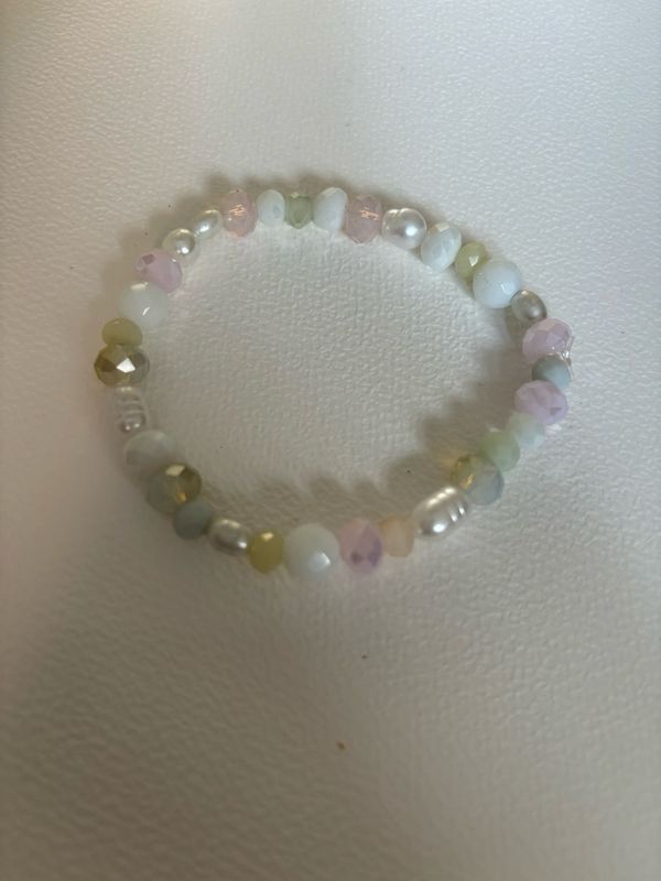 Armband facet wit
