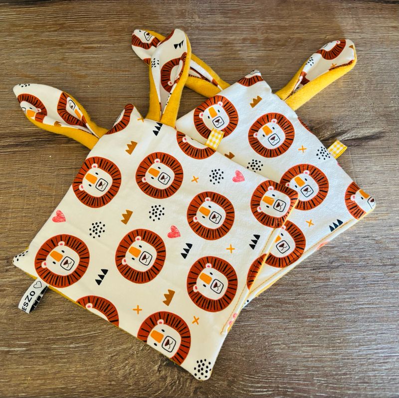 Konijn knuffeldoekje leeuw ?