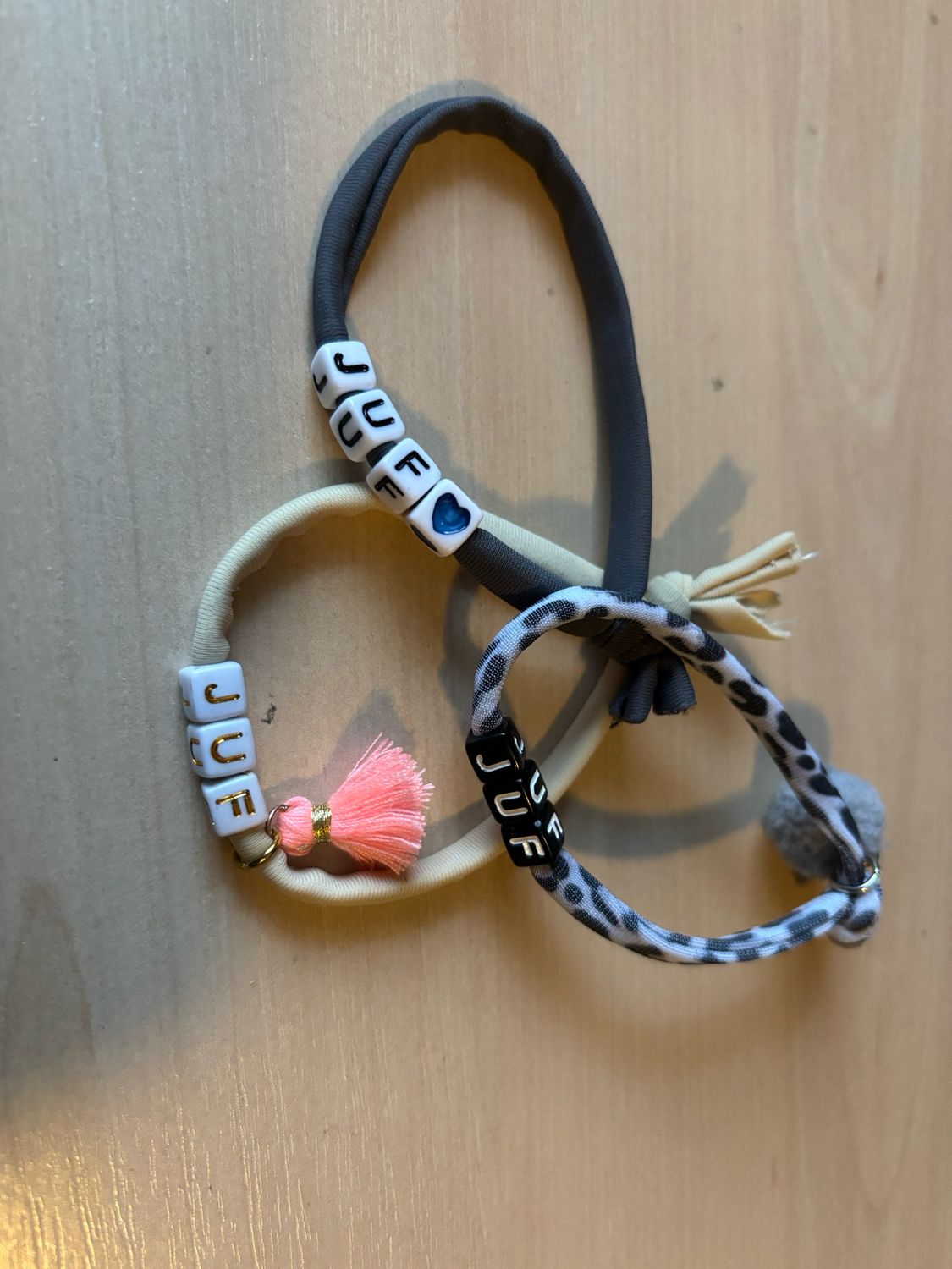 Juf armbandje Ibiza stijl