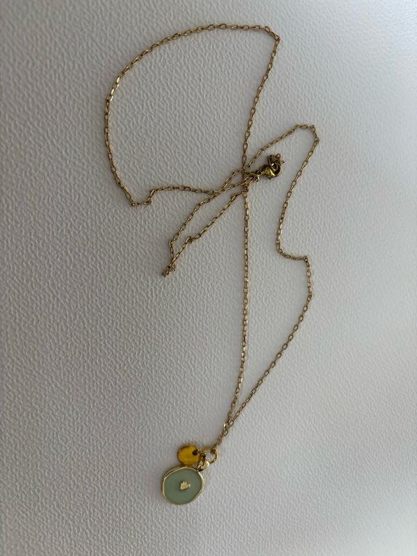 Ketting lang goud hart ??