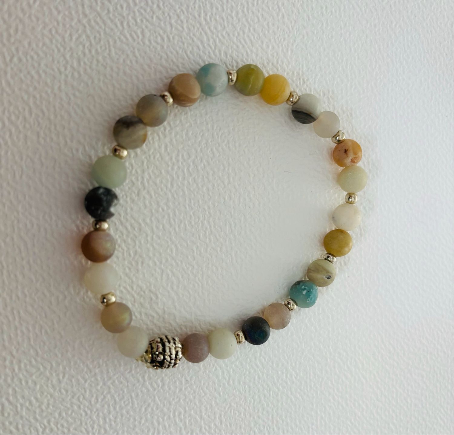 Armband natuursteen soft colors