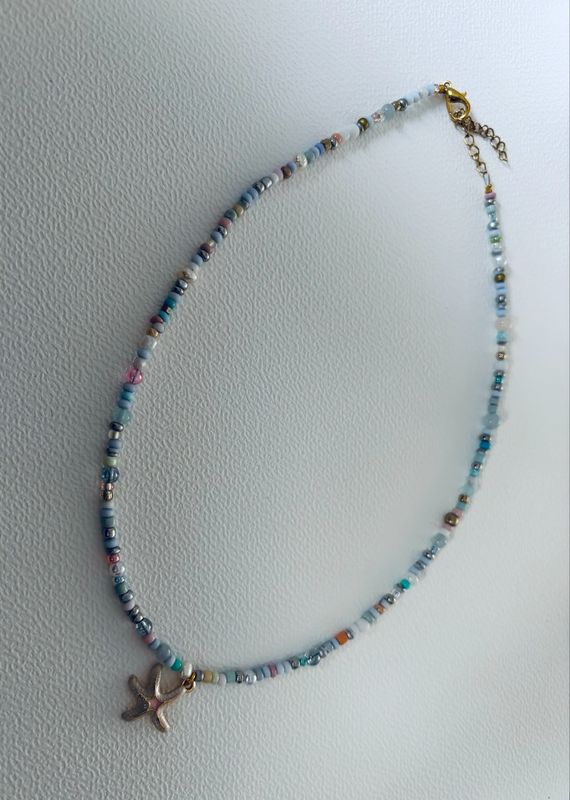 Ketting zeester soft blue