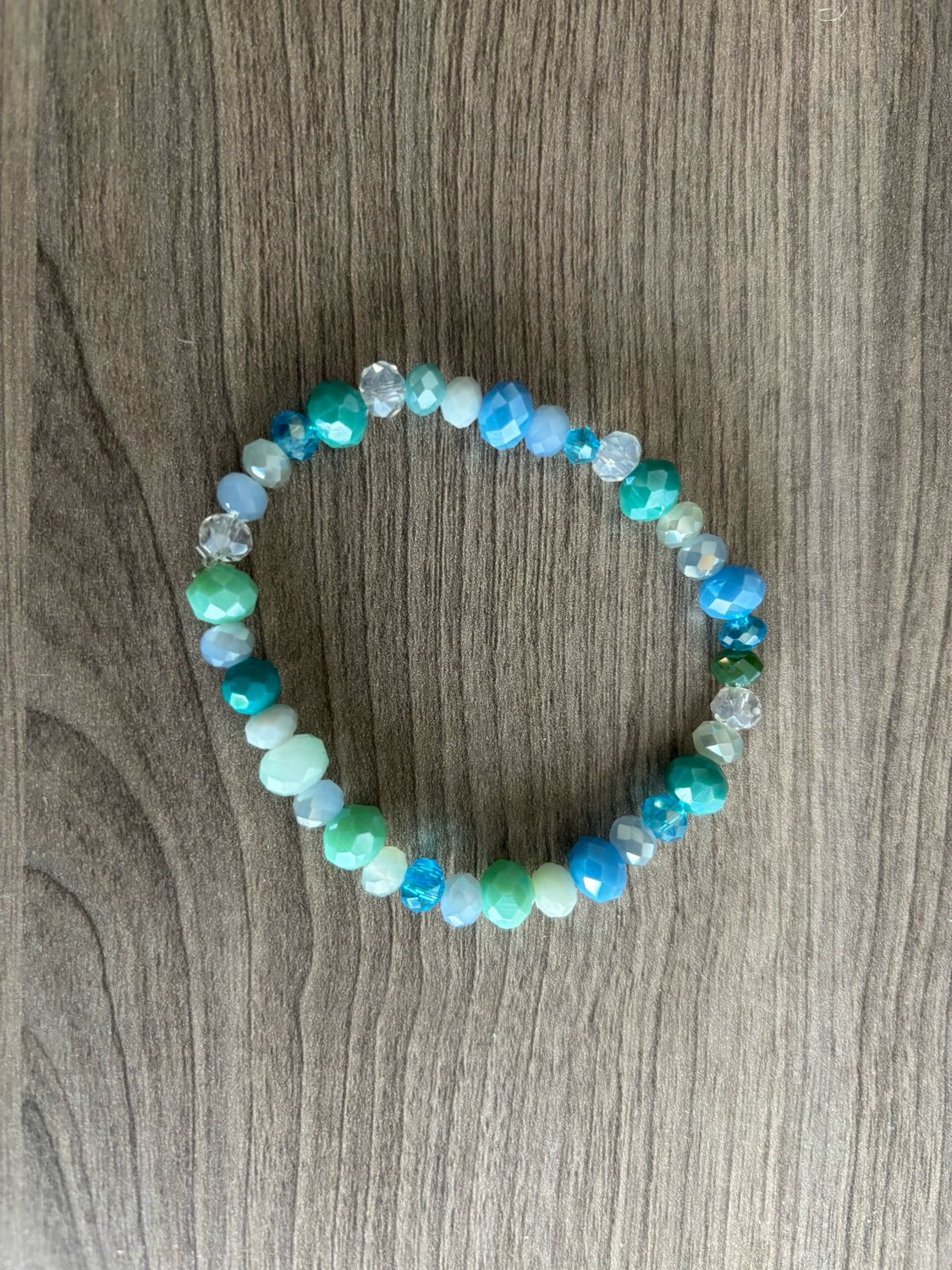 Armband facet turkoois