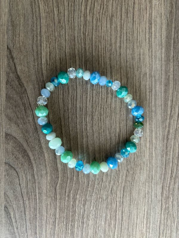 Armband facet turkoois