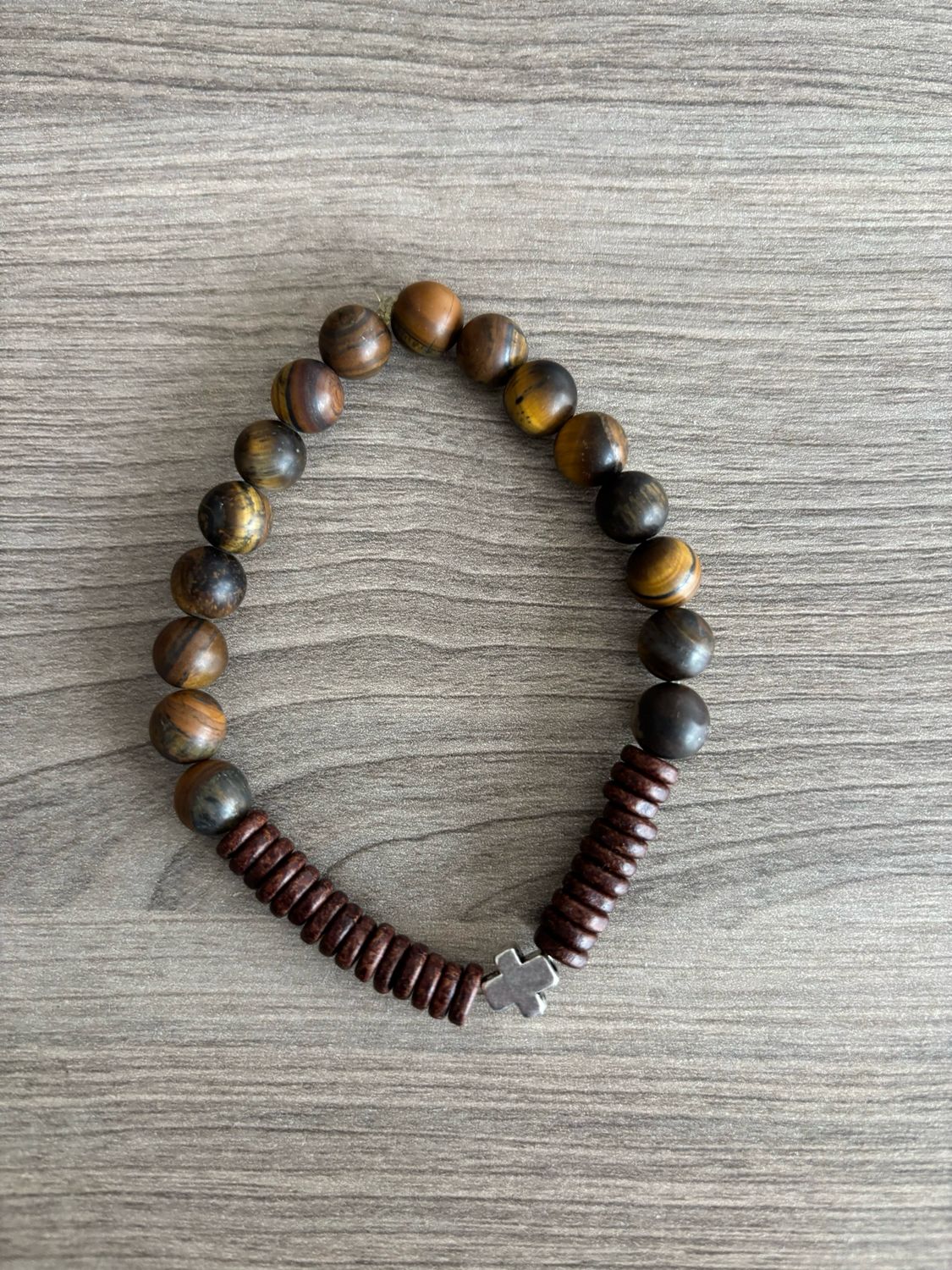 Mannenarmband donkerbruin