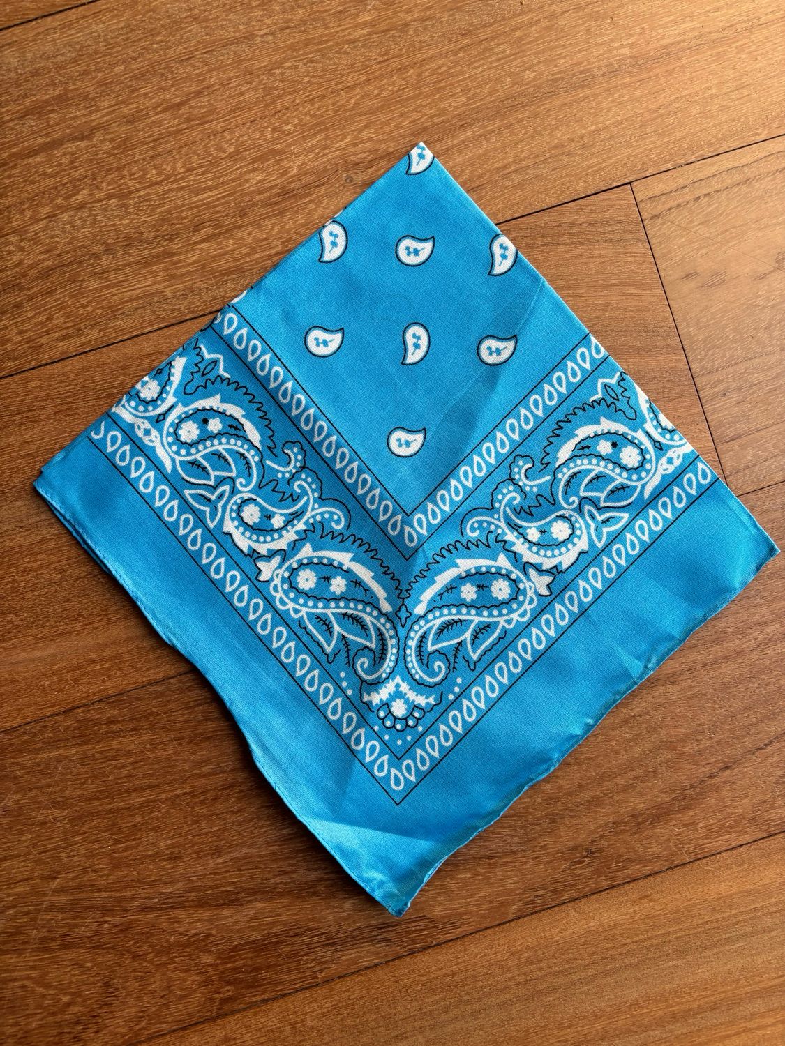 Sjaaltje Paisley turkoois blauw