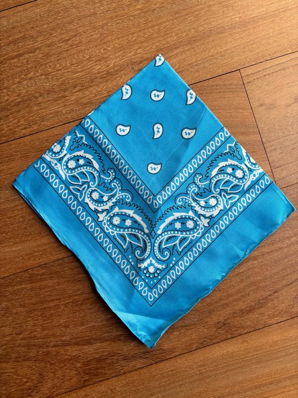Sjaaltje Paisley turkoois blauw