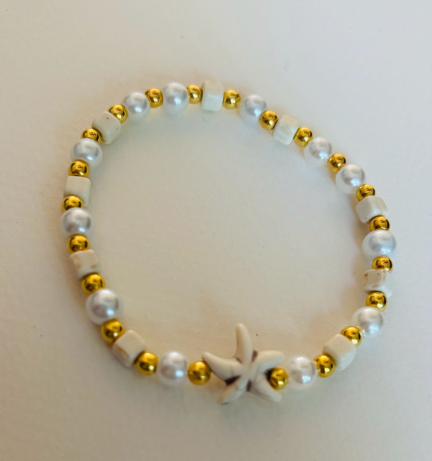 Armband zeester parel