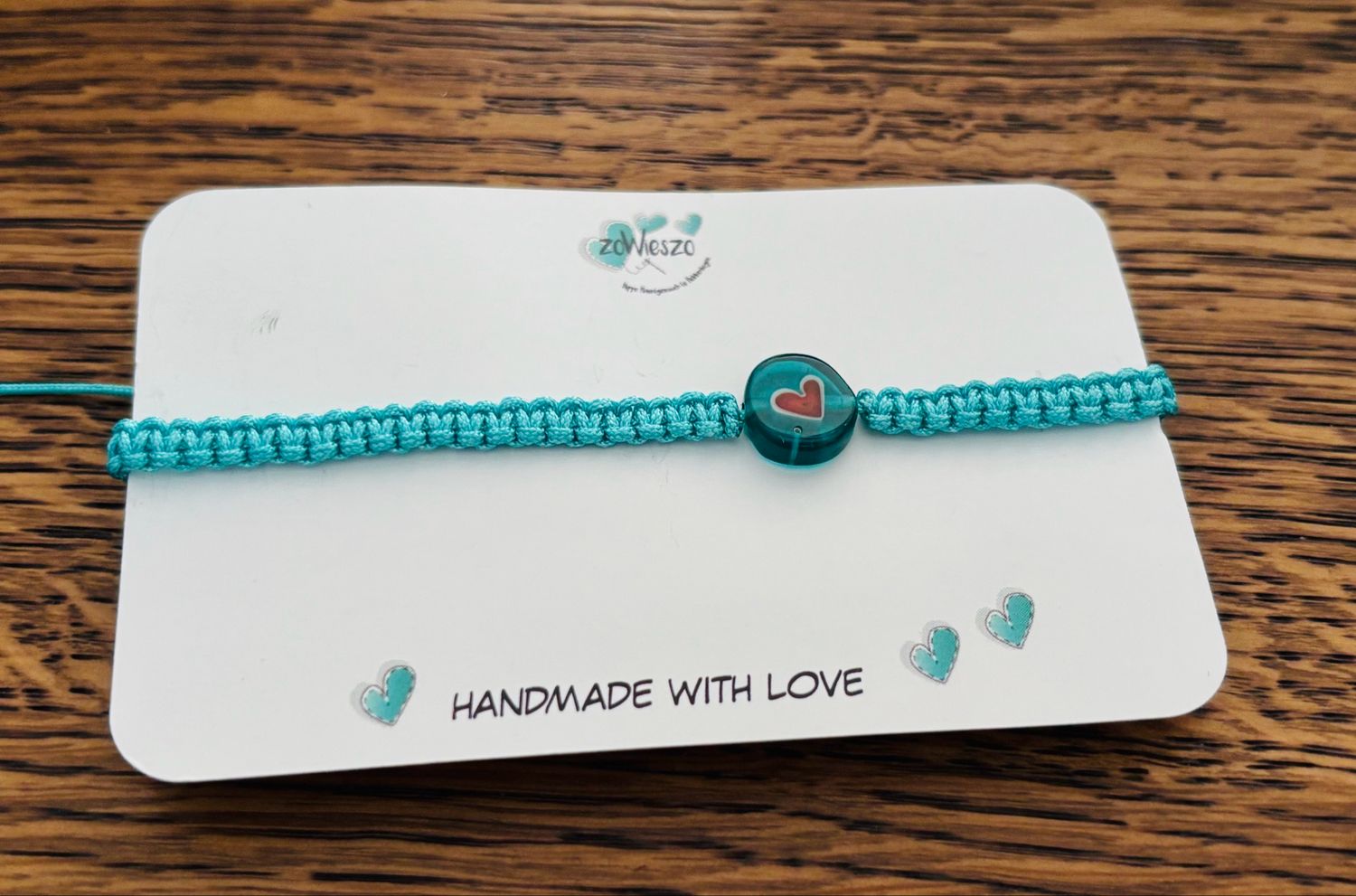 Armbandje macramé hart ♥️
